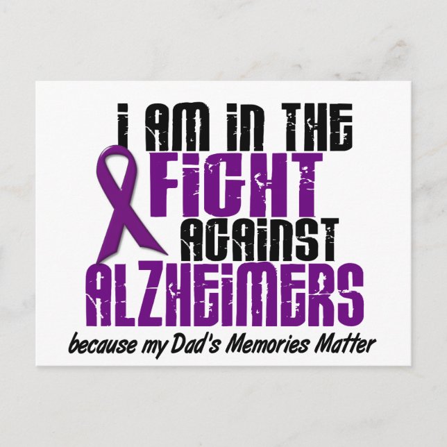Im Kampf gegen den Alzheimer-VATER Postkarte (Vorderseite)
