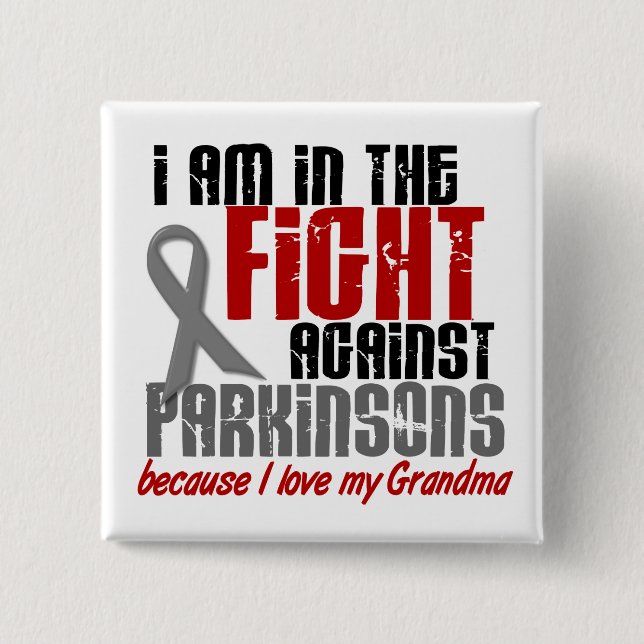 Im Kampf gegen Parkinson-Krankheit GROSSMUTTER Button (Vorderseite)