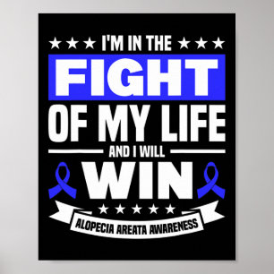 Im Kampf um mein Leben unterstützen Alopezie Bewus Poster