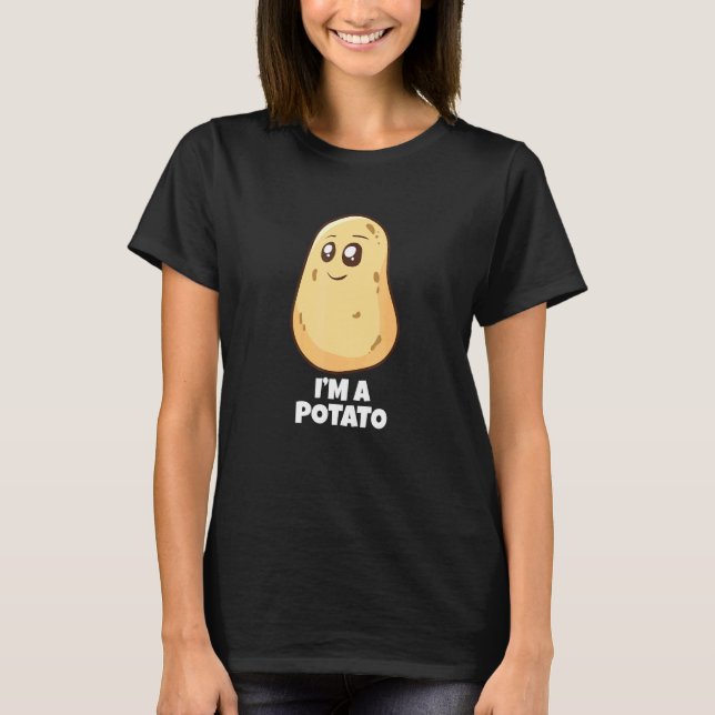 Im Kartoffel vegetarische Speisen Yam Potato T-Shirt (Vorderseite)