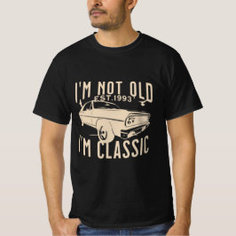 Im klassischen EST 1993 Vintage Männer schwarz T-Shirt