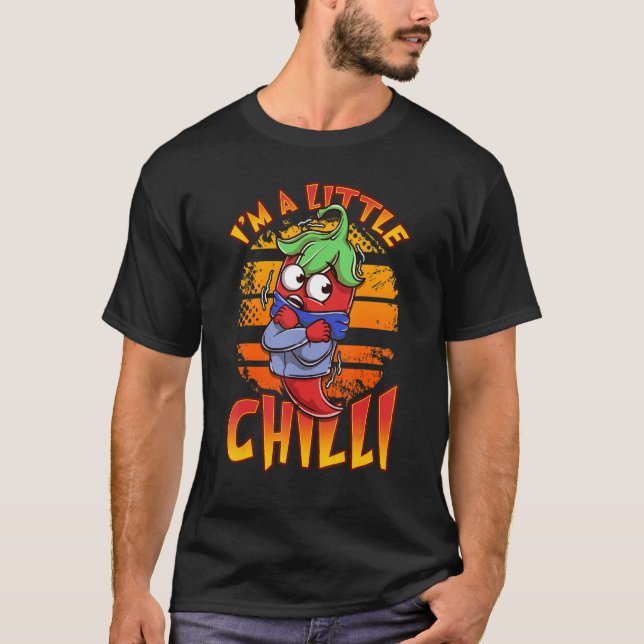 Im kleinen Chili Hot Pepper Fiery Food Sauce Chi T-Shirt (Vorderseite)