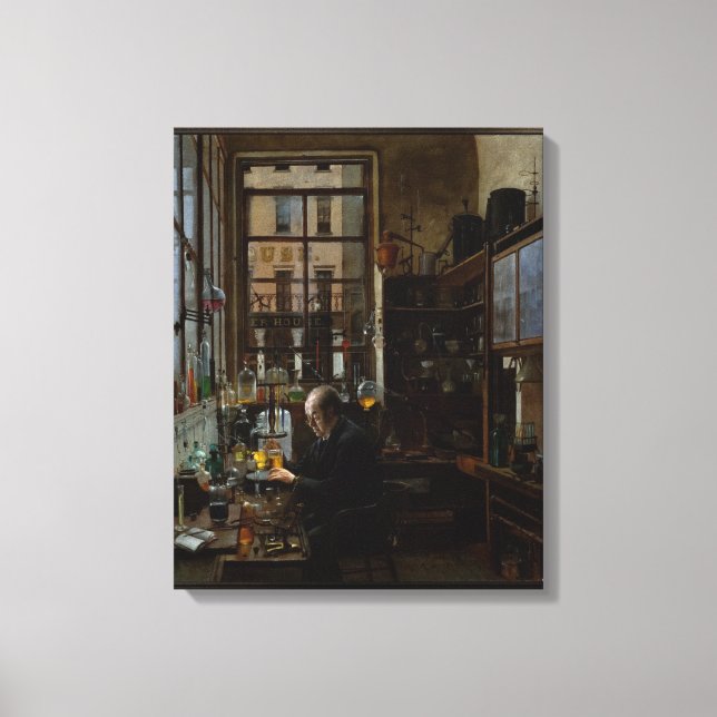 Im Labor von Henry Alexander Leinwanddruck (Vorderseite)