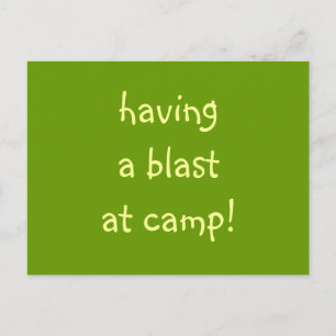 im Lager explodieren! Postkarte