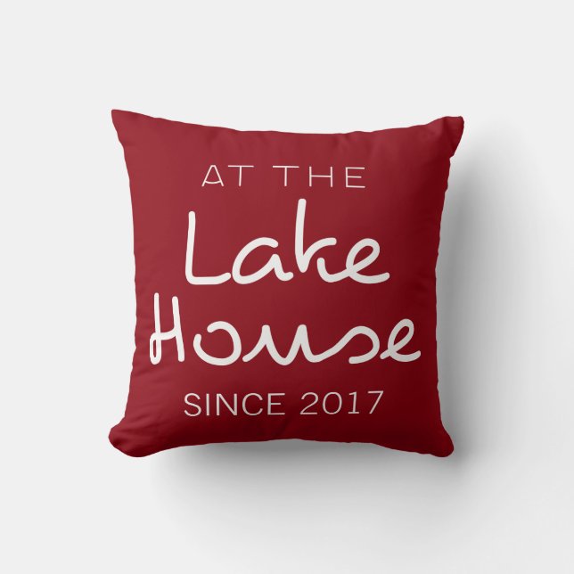 Im Lake House Kissen (Vorderseite)