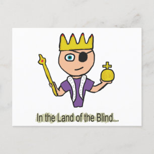 Im Land der Blinden Postkarte