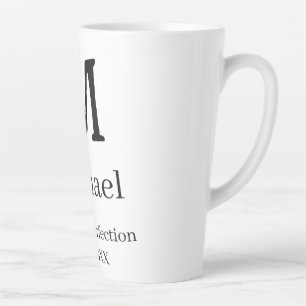 Im Laufe der Zeit perfektioniert est. 19XX Monogra Milchtasse