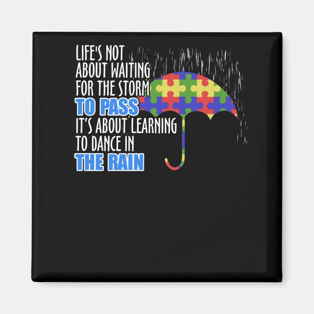 Im Leben geht es nicht darum, den Sturm Warten, um Magnet (Vorne)