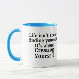 Im Leben geht es nicht darum, sich selbst ein Moti Tasse