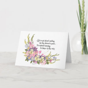 Im Leben geht es nicht um gewartet Karte