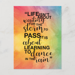 "Im Leben geht es nicht" Zitat Postkarte