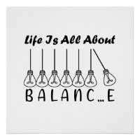 Im Leben geht es um die Balance motivierend Inspir