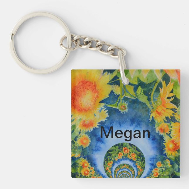 Im Leben geht es um die Reise - Monogramm Schlüsselanhänger (Vorderseite)