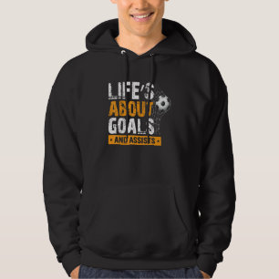 Im Leben geht es um Ziele und die Unterstützung de Hoodie