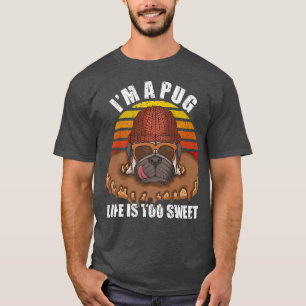 Im Leben ist süßen Mops, der Süßigkeiten Liebe Can T-Shirt