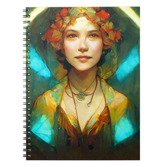 Im Licht der Jugendstil-Fantasie Notizblock (Vorderseite)