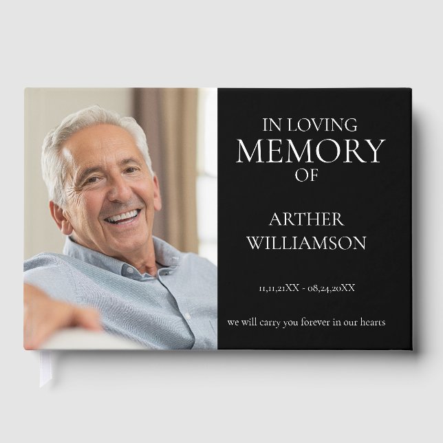 Im liebenden Gedächtnis minimales Foto Gästebuch (Vorderseite)