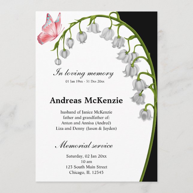 Im liebenden Gedächtnis Programm (Vorderseite)