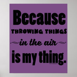 Im Luftschuss Discus Javelin Hammer Geschenk mache Poster