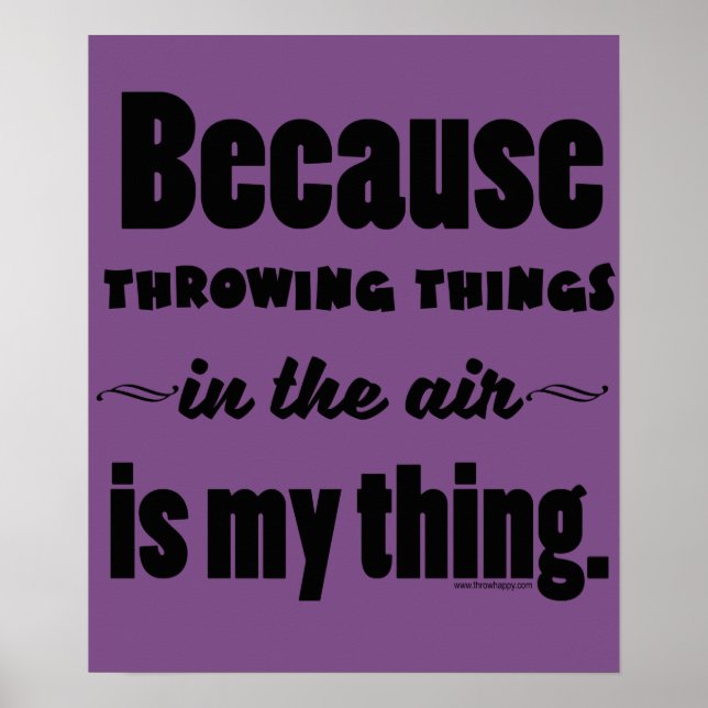 Im Luftschuss Discus Javelin Hammer Geschenk mache Poster (Vorne)