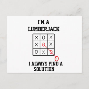 Im Lumberjack finde ich immer eine Lösung Postkart Postkarte