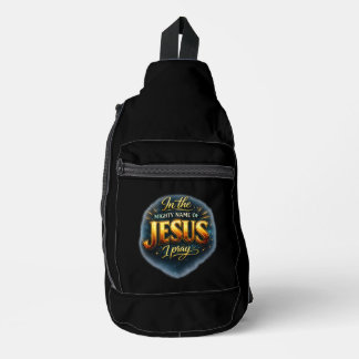 Im mächtigen Namen Jesu bete ich - Christlich Crossbody Bag
