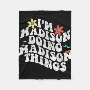 Im Madison mache ich Madison lustige Dinge zum Mut Fleecedecke