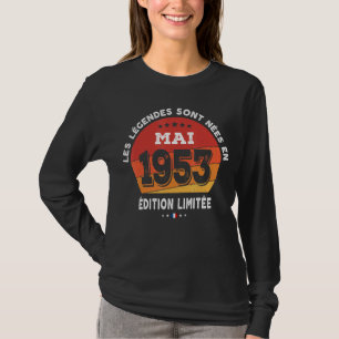 Im Mai 1953 Geboren 69. Geburtstag 69 Jahre T-Shirt