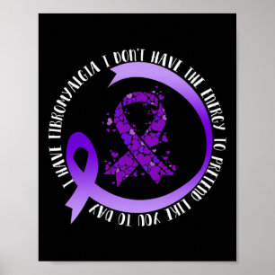Im Mai habe ich Fibromyalgie ohne Energie Poster