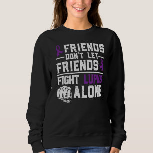 Im Mai Lupus Warrior Ribbon Lila Kampflupus Sweatshirt