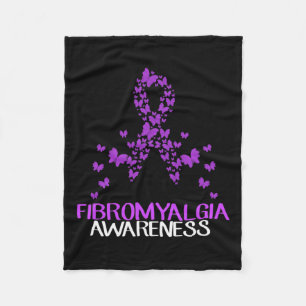 Im Mai tragen Lila Fibromyalgie Butterfly Fibro Aw Fleecedecke