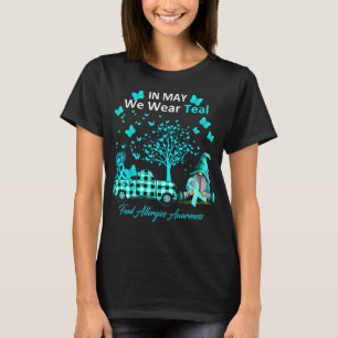Im Mai tragen wir Aquamarine Lebensmittelallergien T-Shirt