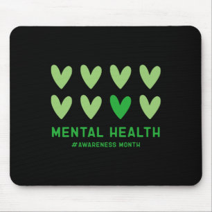Im Mai tragen wir ein grünes Mental Health Awarene Mousepad