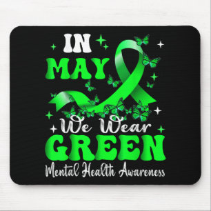Im Mai tragen wir ein grünes Mental Health Awarene Mousepad