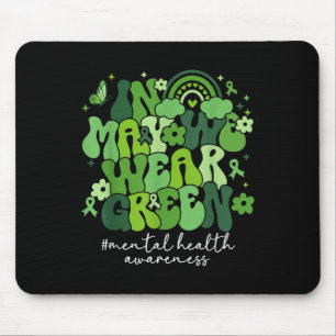 Im Mai tragen wir ein grünes Mental Health Awarene Mousepad
