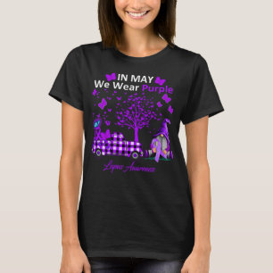 Im Mai tragen wir ein Lila Lupusbewusstsein T-Shirt