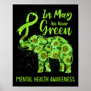 Im Mai tragen wir einen Eleph für grüne psychische Poster