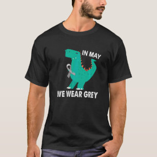 Im Mai tragen wir einen grauen Hirntumor-Erweckung T-Shirt