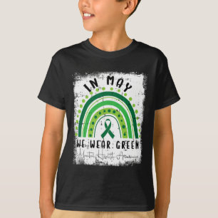 Im Mai tragen wir einen grünen Mental Health Aware T-Shirt