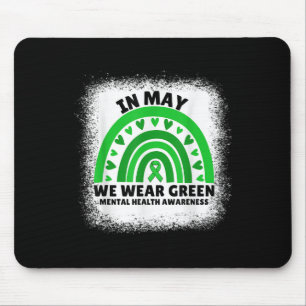 Im Mai tragen wir grünes Niedliches Bewusstsein fü Mousepad