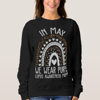 Im Mai tragen wir Lila Coole Lila Lupus-Bewusstsei Sweatshirt