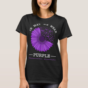 Im Mai tragen wir Lila Fibromyalgie-Bewusstseinsfl T-Shirt