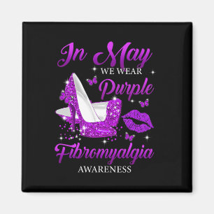 Im Mai tragen wir Lila High Heels Fibromyalgie Awa Magnet