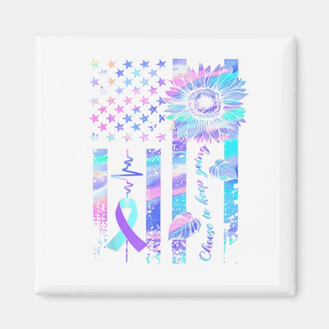 Im Mai tragen wir Ribbon Suizid Bewusstsein Mental Magnet (Vorne)