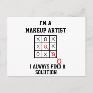 Im Makeup-Künstler finde ich immer eine Lösung Postkarte
