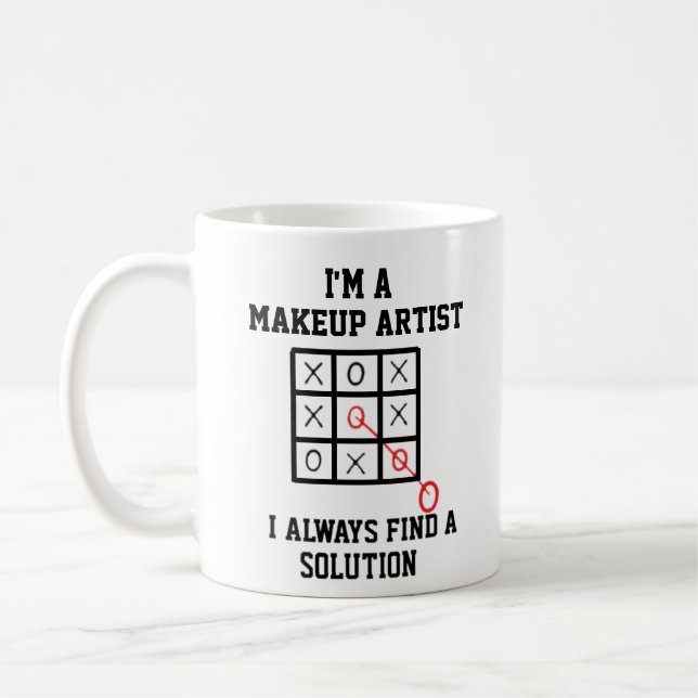 Im Makeup-Künstler finde ich immer eine Lösung-Tas Kaffeetasse (Links)