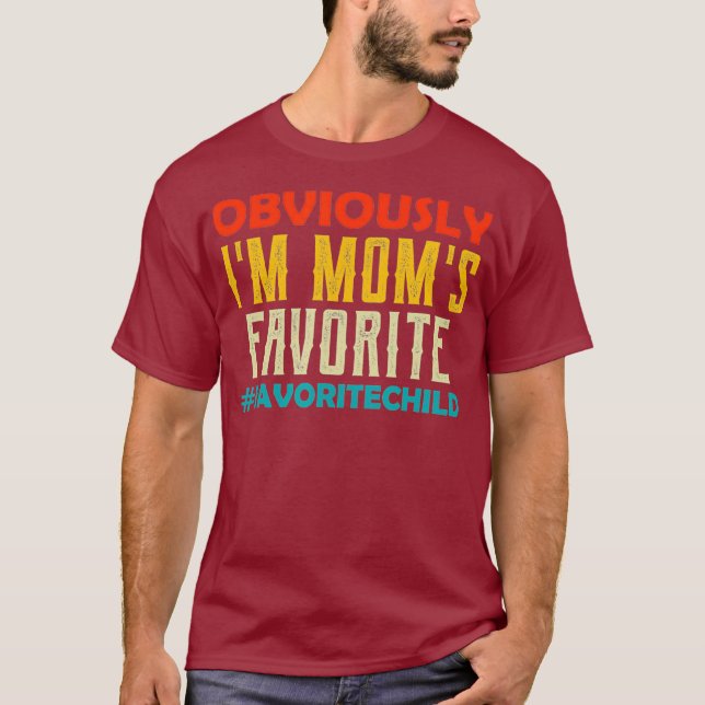 Im Mamas favorite Child Retro Son Daughter im Jura T-Shirt (Vorderseite)