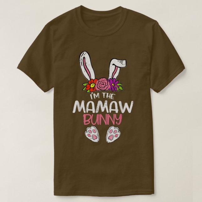 Im Mamaw Bunny Osterfest Osternmutterschaft Da T-Shirt (Design vorne)