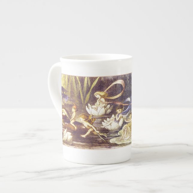 Im Märchenland - Knochen-China-Tasse Prozellantasse (Vorderseite Links)