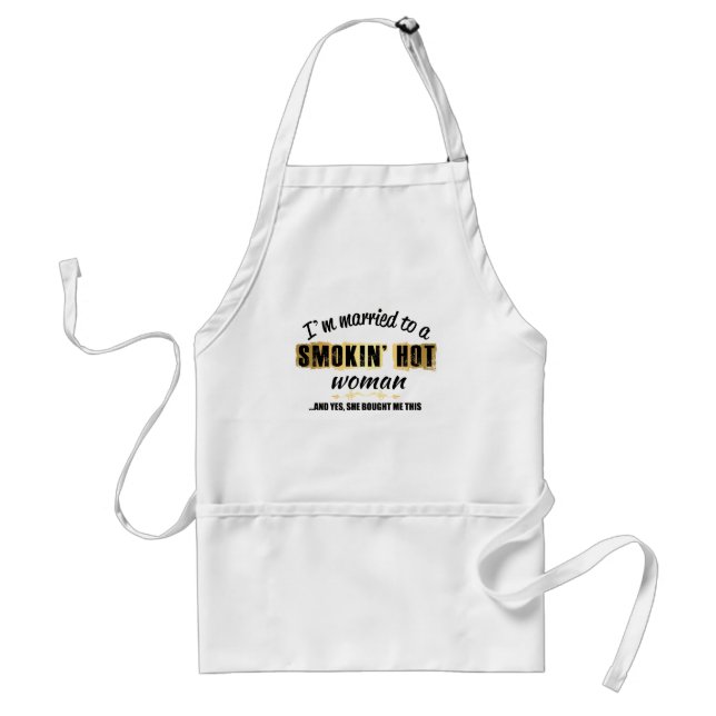 I'm Married to a Smokin' Hot woman Apron Schürze (Vorne)